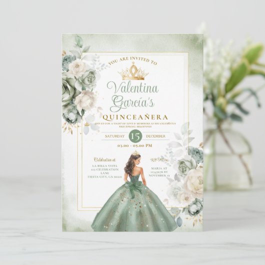 ダスティグリーンクインセアニラ15アノス金ゴールドクラウン 招待状 (スタンド正面)