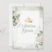 ダスティグリーンクインセアニラ15アノス金ゴールドクラウン 招待状 (裏面)