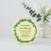 ダスティグリーングリーナリー素朴結婚式招待状 (スタンド正面)