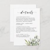 ダスティグリーンユーカリトゥス エンクロージャーカード (正面/裏面)