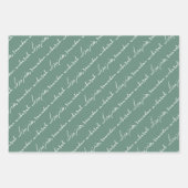 ダスティグリーンラマダンムバラクバイリンガル ラッピングペーパーシート (正面2)