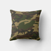 ダスティグリーン迷彩柄 クッション (裏面)