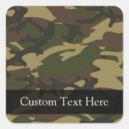 ダスティグリーン迷彩柄 スクエアシール