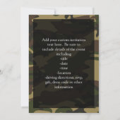 ダスティグリーン迷彩柄 招待状 (裏面)