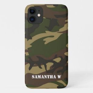 ダスティグリーン迷彩柄 iPhone 11 ケース