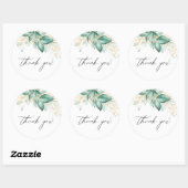 ダスティグリーン金ゴールドユーカリ緑ありがとう ラウンドシール (シート)