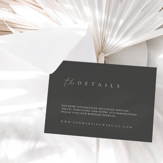 ダスティグレモダンーの結婚詳細エンクロージャカード エンクロージャーカード
