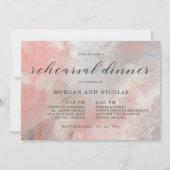 ダスティコーラルモダン抽象芸術リハーサルディナー 招待状 (正面)