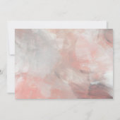 ダスティコーラルモダン抽象芸術リハーサルディナー 招待状 (裏面)