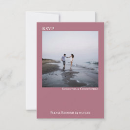 ダスティシンプルバラモダンミニマ結婚リスト 出欠カード