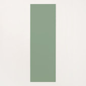 ダスティセージフローラグリーン花緑のパターン ヨガマット (裏面)