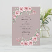 ダスティソフトモーブの芍薬の結婚式 招待状 (スタンド正面)