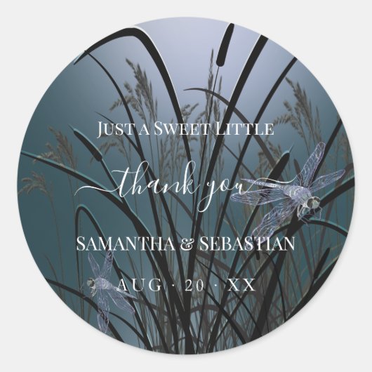 ダスティティール（緑がかった色）トンフライサンキュー ラウンドシール (正面)