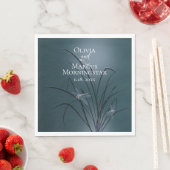 ダスティティール（緑がかった色）トンフライ スタンダードランチョンナプキン (インサイチュ)