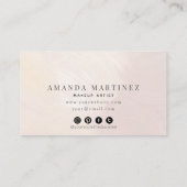 ダスティテラコッタ筆跡ソーシャルメディア 名刺 (裏面)