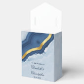 ダスティネイビーブルーと金ゴールドアゲート結婚ズ フェイバーボックス (オープン)