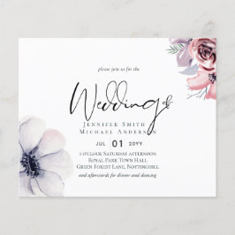 ダスティネイビーブルーコーラルフローラス結婚クリプト予算