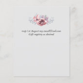 ダスティネイビーブルーコーラルフローラス結婚クリプト予算 (裏面)