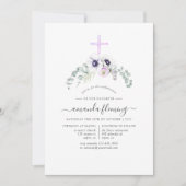 ダスティバイオレットポピーフローラ確認 招待状 (正面)