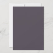 ダスティバイオレットリーフウェディング 招待状 (裏面)