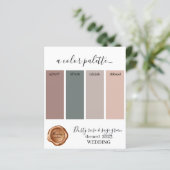 ダスティバラとセージ結婚グリーンのカラーパレットC (スタンド正面)