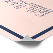 ダスティバラとネイビーモダンズミニマルの座席 ポスター (角)