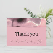 ダスティバラとブラックミニマモダンリスト サンキューカード (スタンド正面)