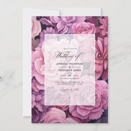 ダスティバラとマウヴフローラ結婚ズ 招待状 (正面)