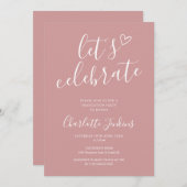 ダスティバラの祝卒業式の脚本を書こう 招待状 (正面/裏面)