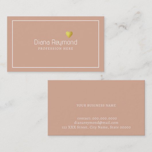 ダスティバラエレガントウーマンプロフェッショナル 名刺 (正面/裏面)