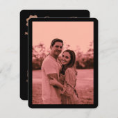 ダスティバラエレガントミニマル写真保存日時 セーブザデート (正面/裏面)