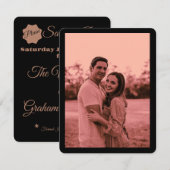 ダスティバラエレガントミニマル写真保存日時 セーブザデート (正面/裏面)