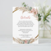 ダスティバラオーキッドパンパスグラスユーカリ詳細 エンクロージャーカード (スタンド正面)