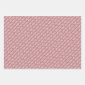 ダスティバラクリスマスタイポグラフィモダン休日 ラッピングペーパーシート (正面3)