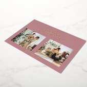 ダスティバラゴールドフォイルハッピーホリデーズクリスマス 箔シーズンカード (回転した状態)