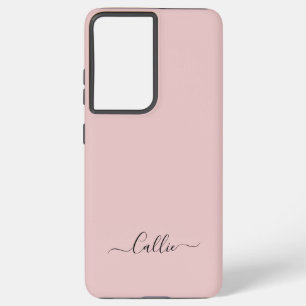 ダスティバラシンプルミニマリストスクリプト名前をカスタムする SAMSUNG GALAXY S21 ULTRAケース