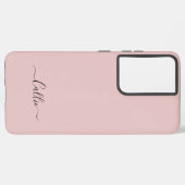 ダスティバラシンプルミニマリストスクリプト名前をカスタムする SAMSUNG GALAXYケース (左側面)