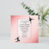 ダスティバラバレエダンサー結婚式招待状 招待状 (スタンド正面)