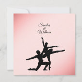 ダスティバラバレエダンサー結婚式招待状 招待状 (裏面)