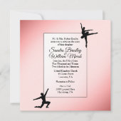 ダスティバラバレエダンサー結婚式招待状 招待状 (正面)