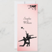 ダスティバラバレエダンス結婚式招待状 招待状 (裏面)
