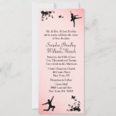 ダスティバラバレエダンス結婚式招待状 招待状 (正面)