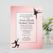 ダスティバラバレエダンス結婚式招待状 招待状 (スタンド正面)