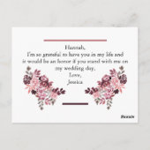 ダスティバラバーガンディーマトロン名誉リクエストカード ポストカード (裏面)