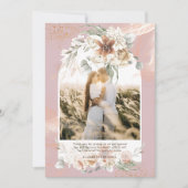 ダスティバラパンパスグラスフローラ写真ありがとう サンキューカード (正面)