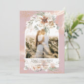 ダスティバラパンパスグラスフローラ写真ありがとう サンキューカード (スタンド正面)