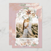 ダスティバラパンパスグラスフローラ写真ありがとう サンキューカード (正面/裏面)