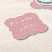 ダスティバラピシンプルンクエレガントロマン結婚チズ ペーパーコースター (アングル)