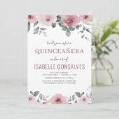 ダスティバラピンクフローラキンセニェラお祝い 招待状 (スタンド正面)