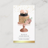 ダスティバラピンクフローラケーキペストリーシェフベーカリー 名刺 (正面)